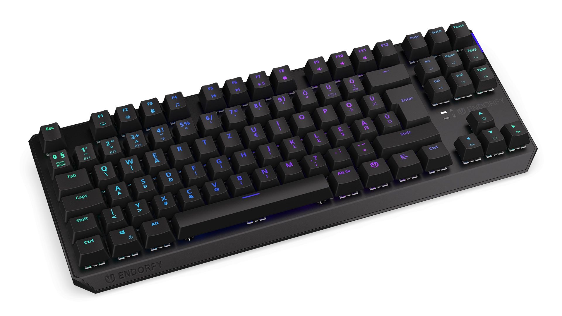 Endorfy Thock Kailh Box Brown Switch RGB Gaming Mechanical Keyboard Black HU