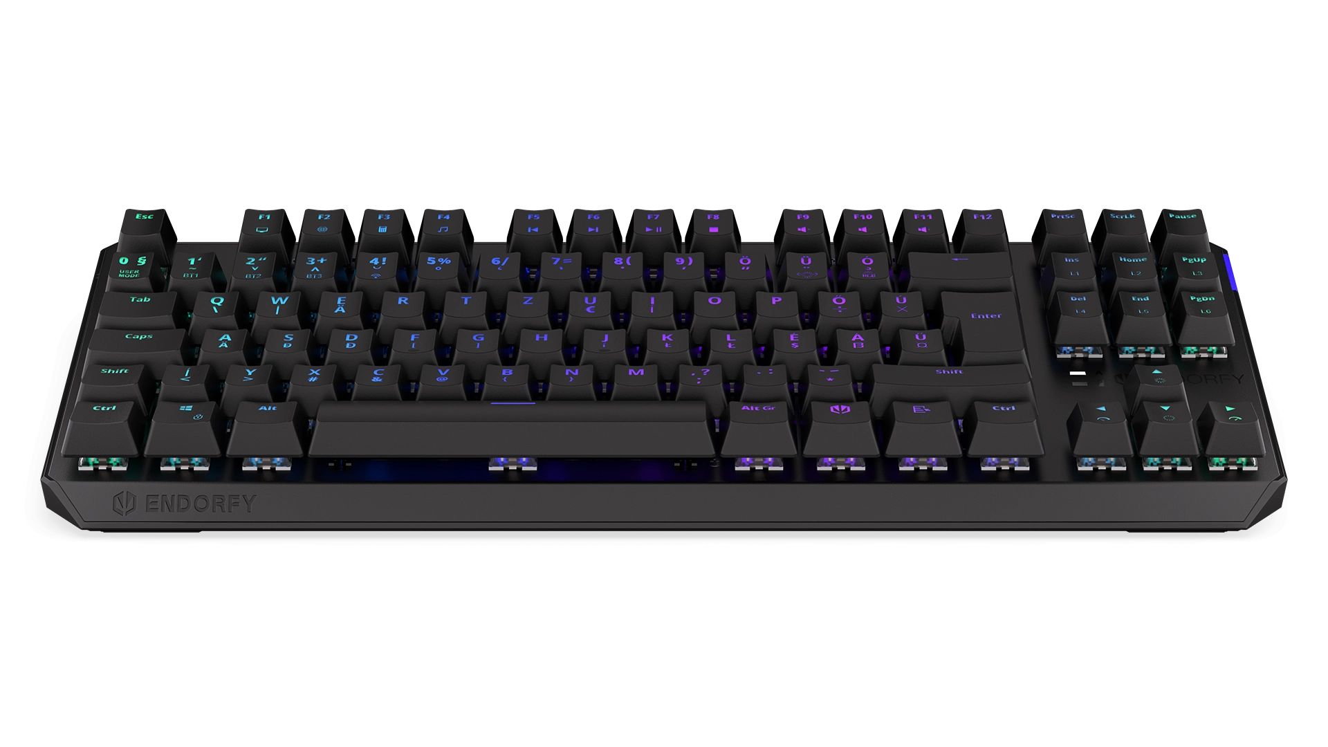 Endorfy Thock Kailh Box Brown Switch RGB Gaming Mechanical Keyboard Black HU