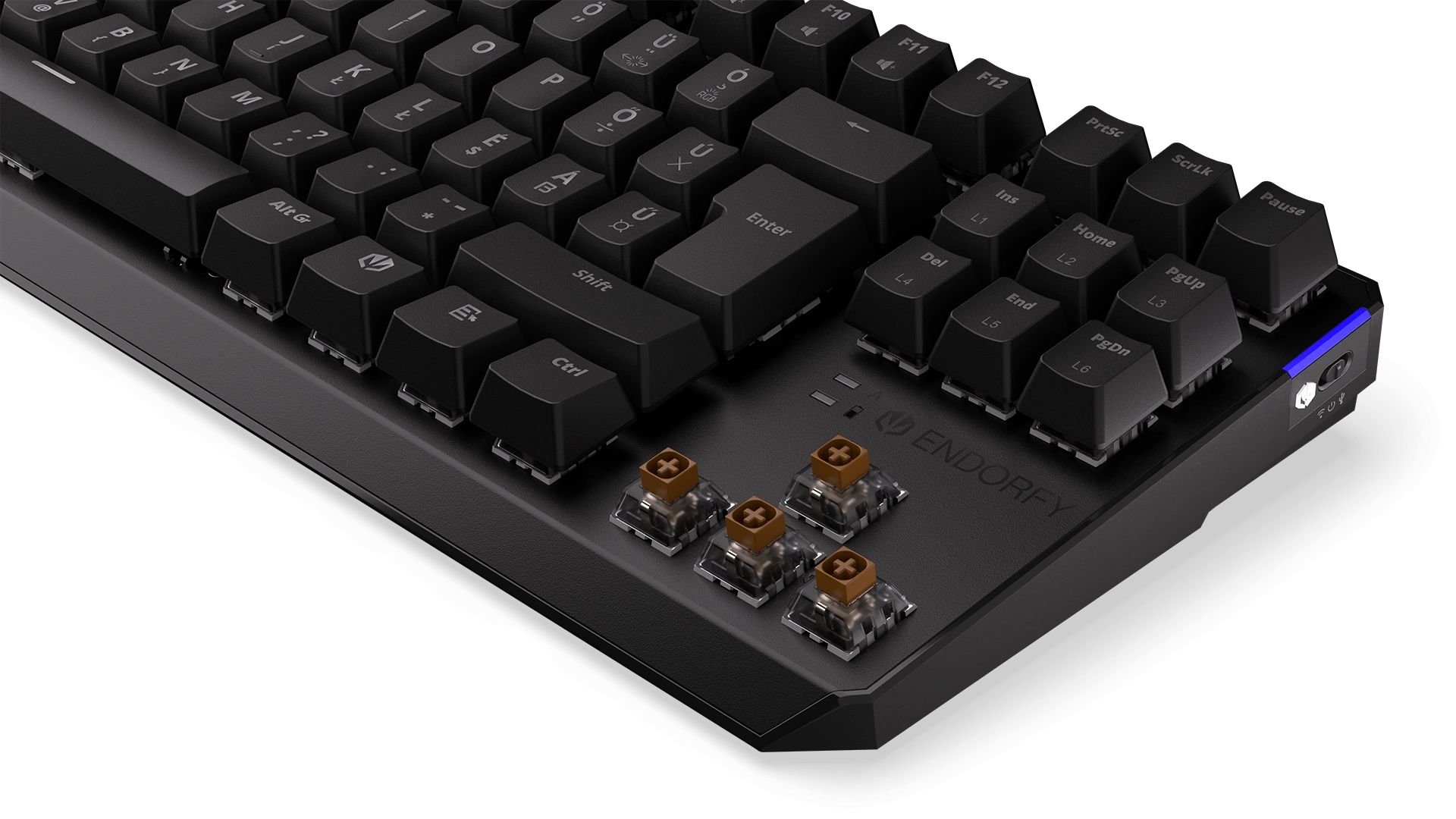 Endorfy Thock Kailh Box Brown Switch RGB Gaming Mechanical Keyboard Black HU