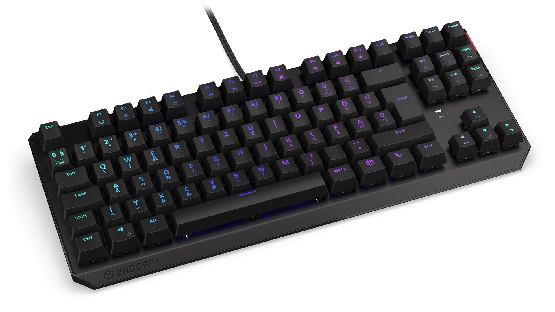 Endorfy Thock Kailh Brown Switch RGB Mechanical Keyboard Black HU