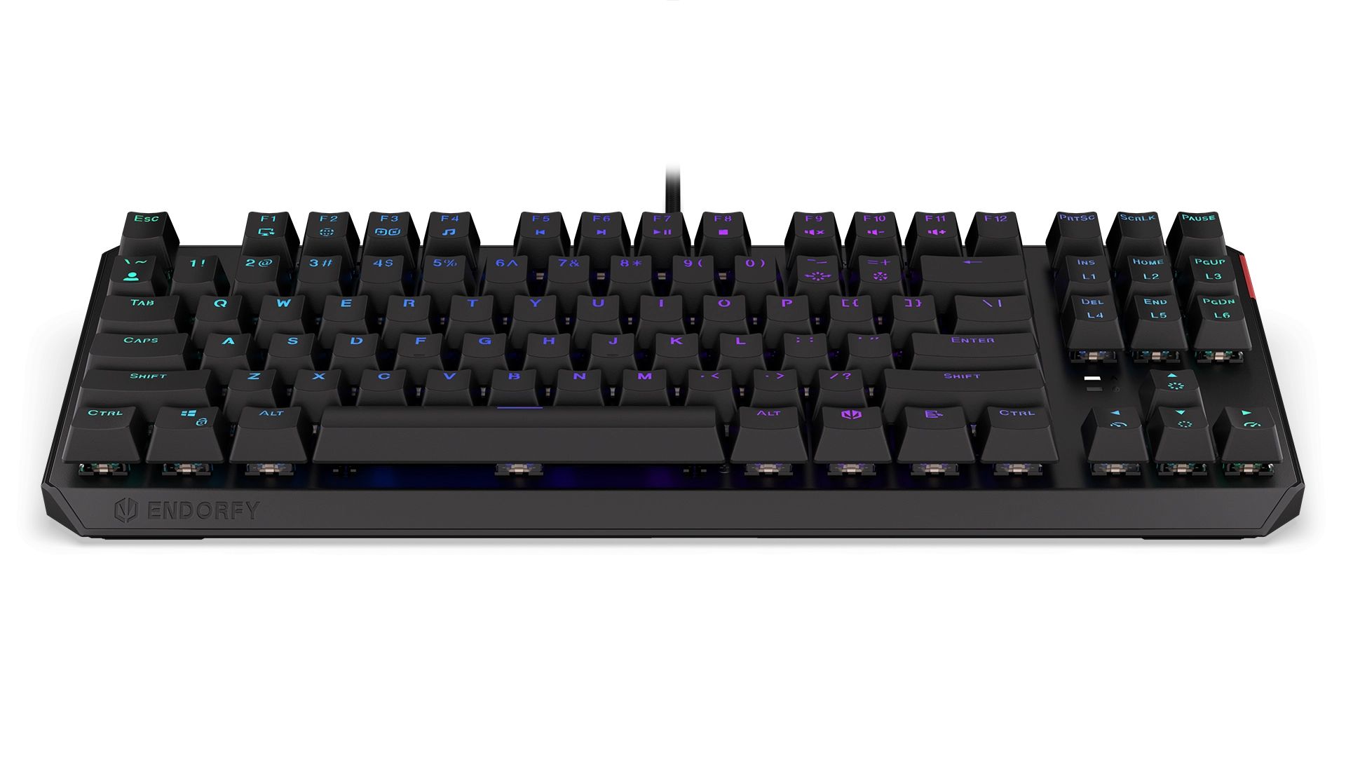 Endorfy Thock TKL Kailh Red Mechanical Keyboard Black US