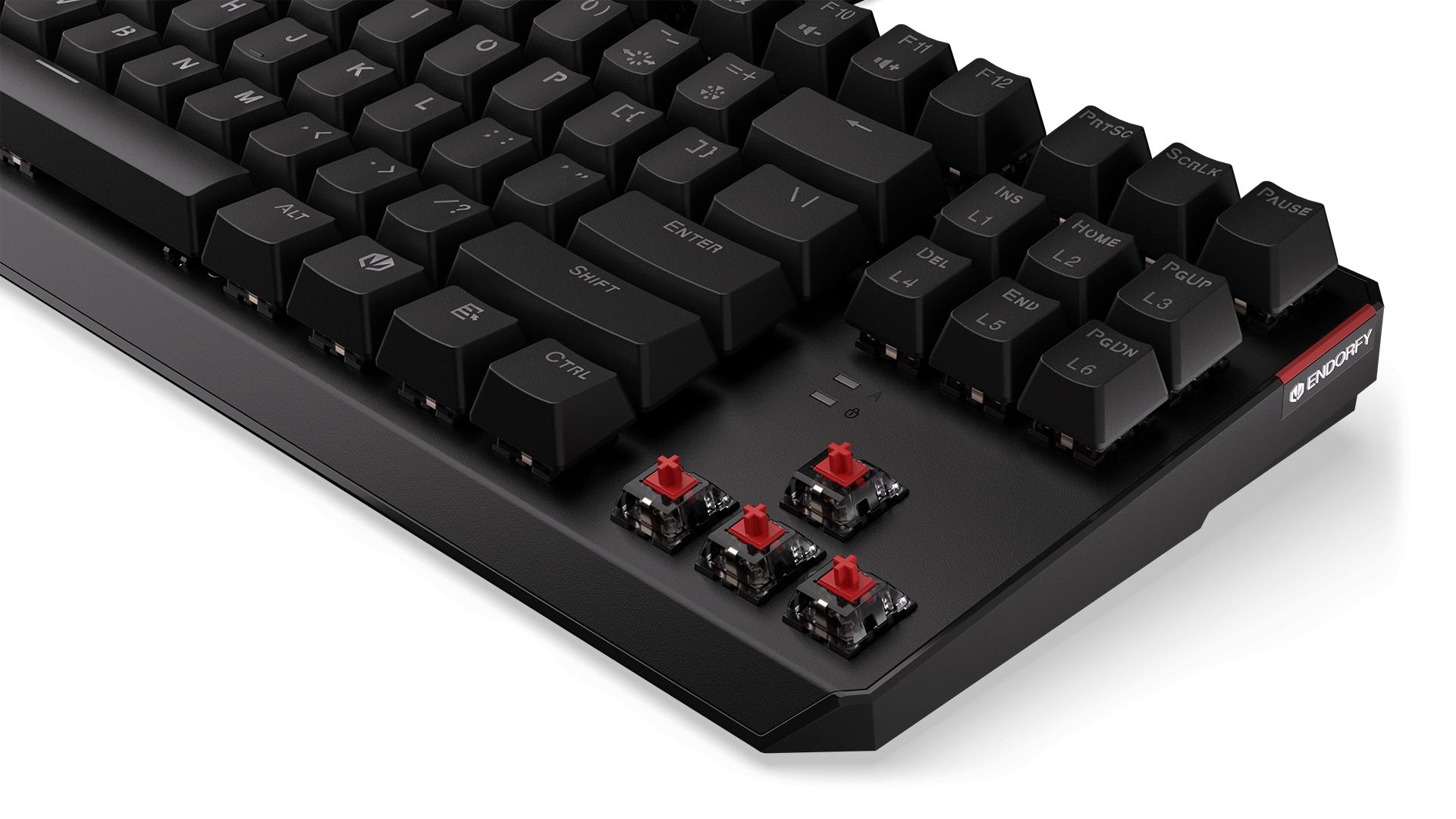 Endorfy Thock TKL Kailh Red Mechanical Keyboard Black US