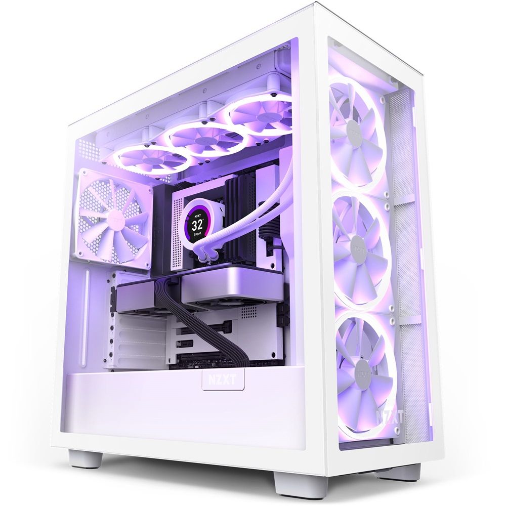 NZXT H7 Elite 2023 Tempered Glass White