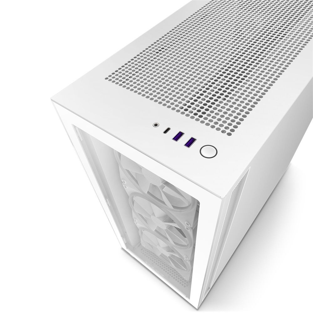 NZXT H7 Elite 2023 Tempered Glass White