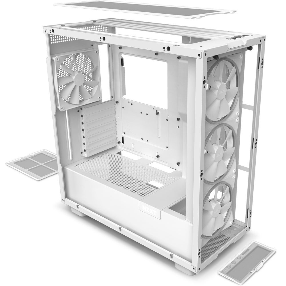 NZXT H7 Elite 2023 Tempered Glass White