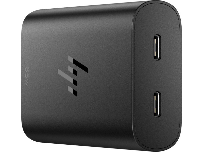 HP 600Q7AA 65W GaN USB-C Laptop Charger Black