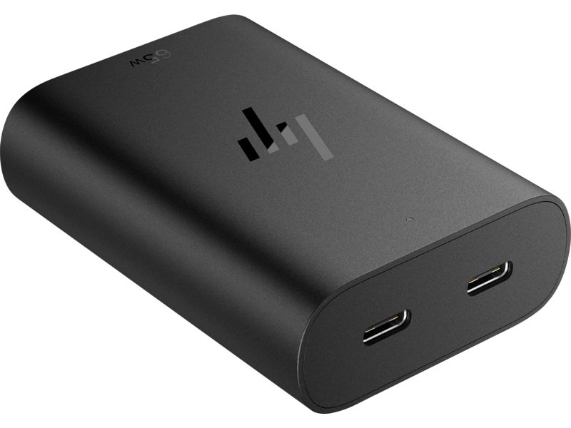 HP 600Q7AA 65W GaN USB-C Laptop Charger Black