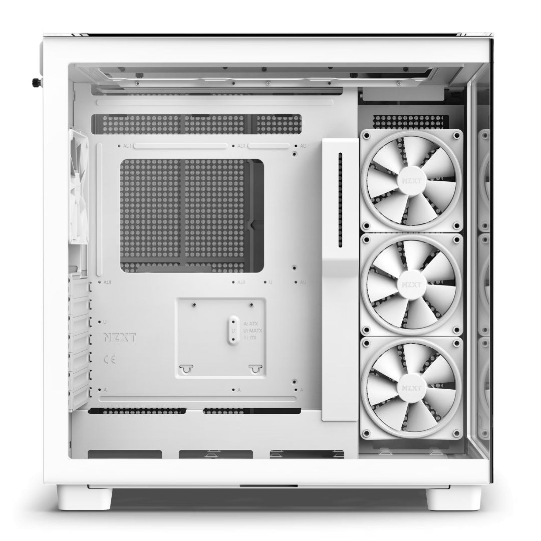 NZXT H9 Elite Tempered Glass Matte White