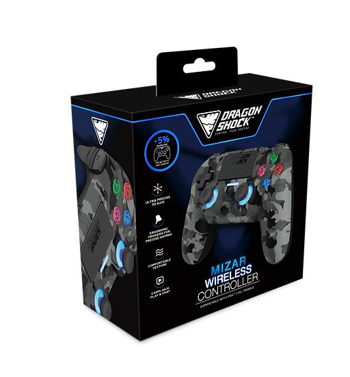 Dragonshock Mizar Bluetooth Gamepad Grey Camo