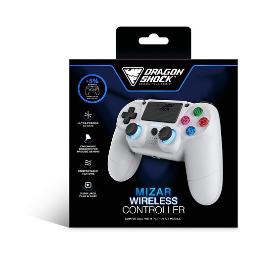 Dragonshock Mizar Bluetooth Gamepad White