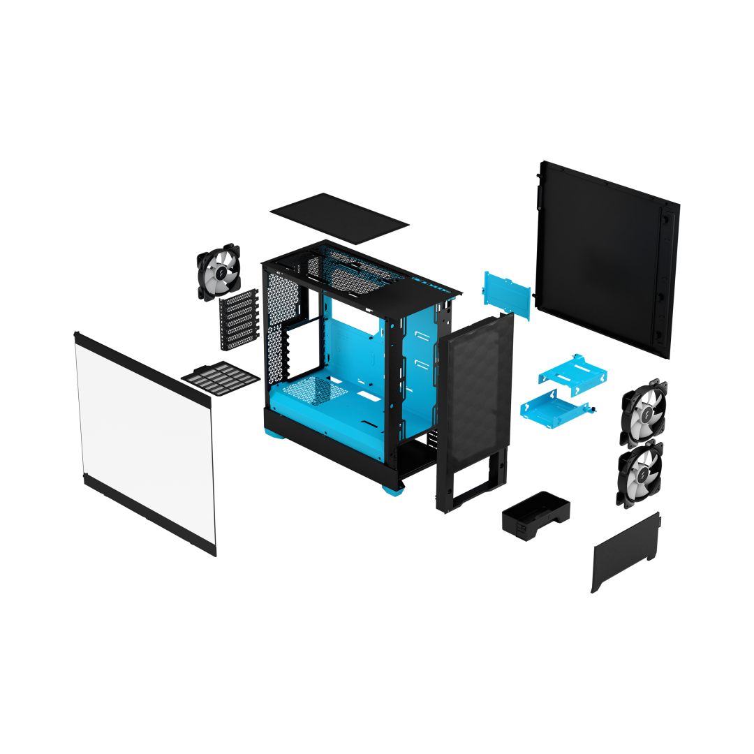 Fractal Design Pop Air RGB Tempered Glass Cyan Core