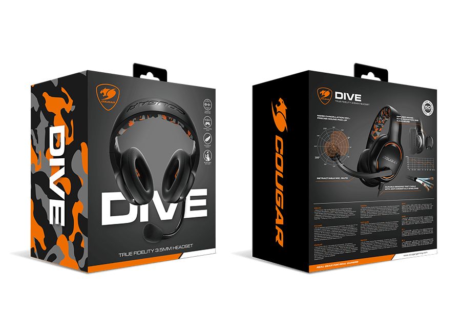 Cougar Dive Headset Black