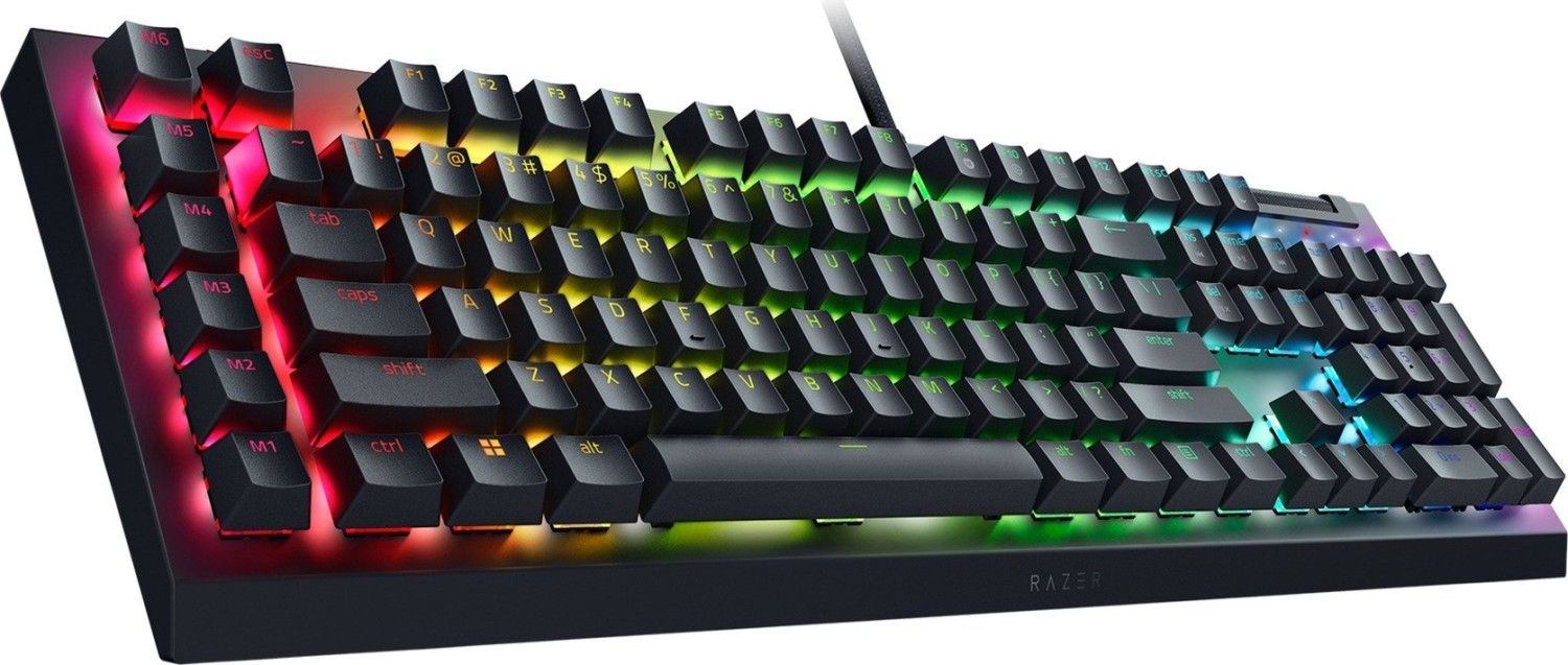 Razer BlackWidow V4 X Yellow Switch Keyboard Black US