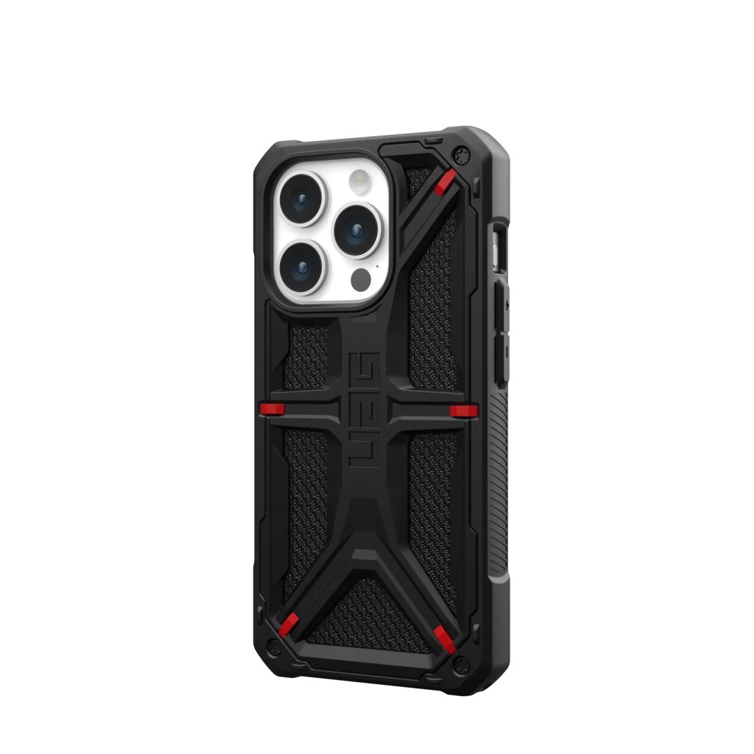 UAG Monarch case for iPhone 15 Pro Kevlar Black