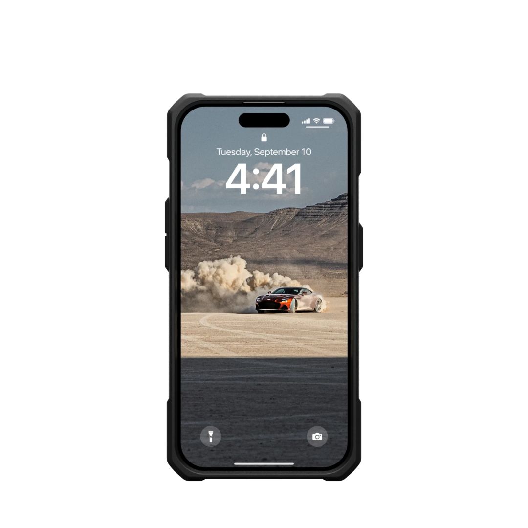 UAG Monarch case for iPhone 15 Pro Kevlar Black