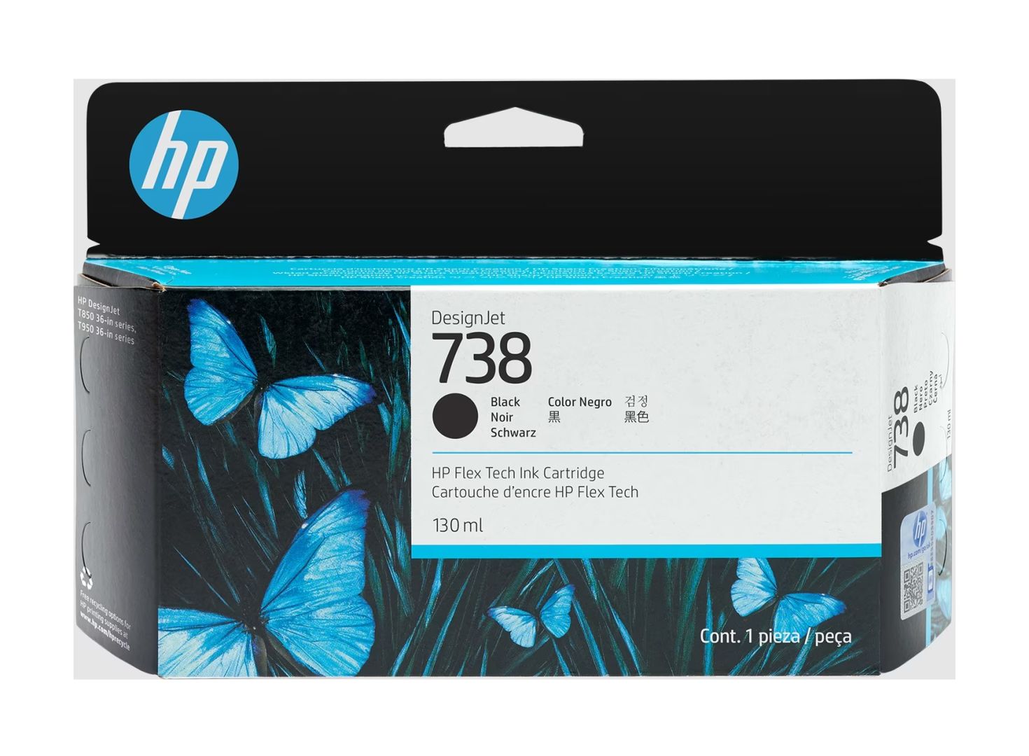 HP 498N4A (738) Black tintapatron