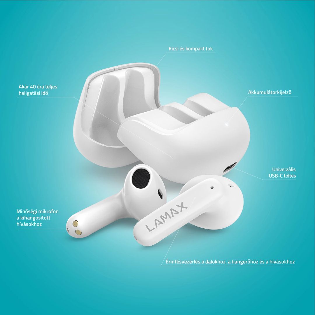 Lamax Tones1 Bluetooth Headset White