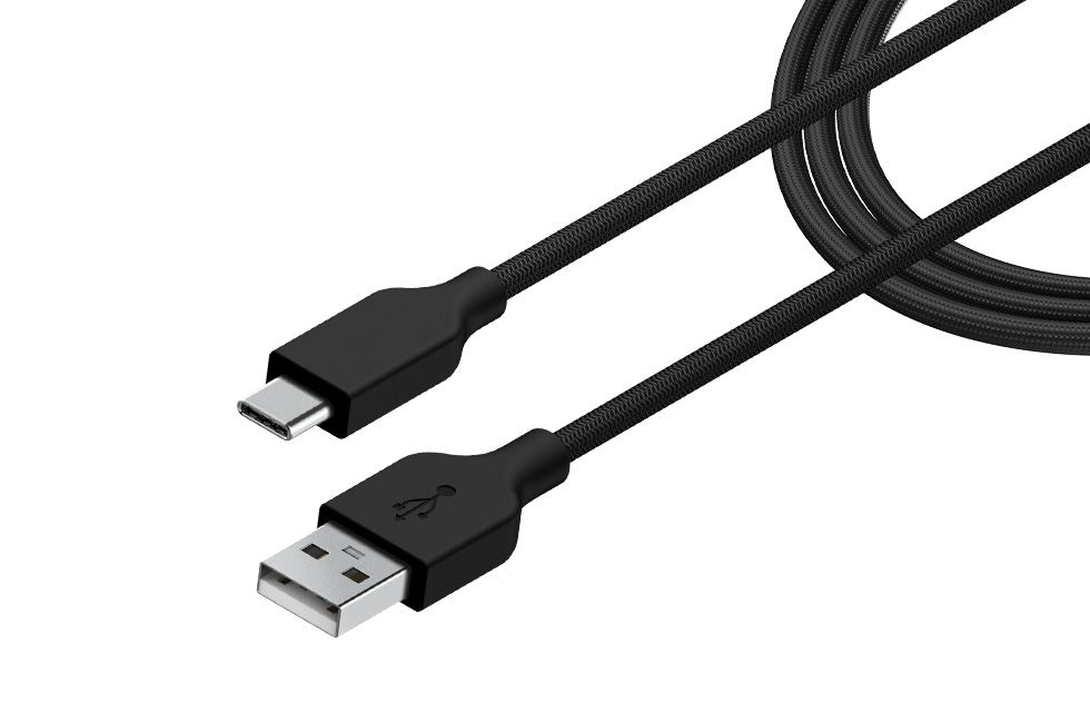 Genius ACC-A2CC-3A USB-A to USB-C 3A QC3.0 charging cable & data 1,5m Black