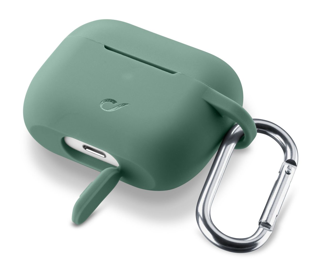 Cellularline Protective cover with carabiner Bounce for Apple AirPods Pro, green