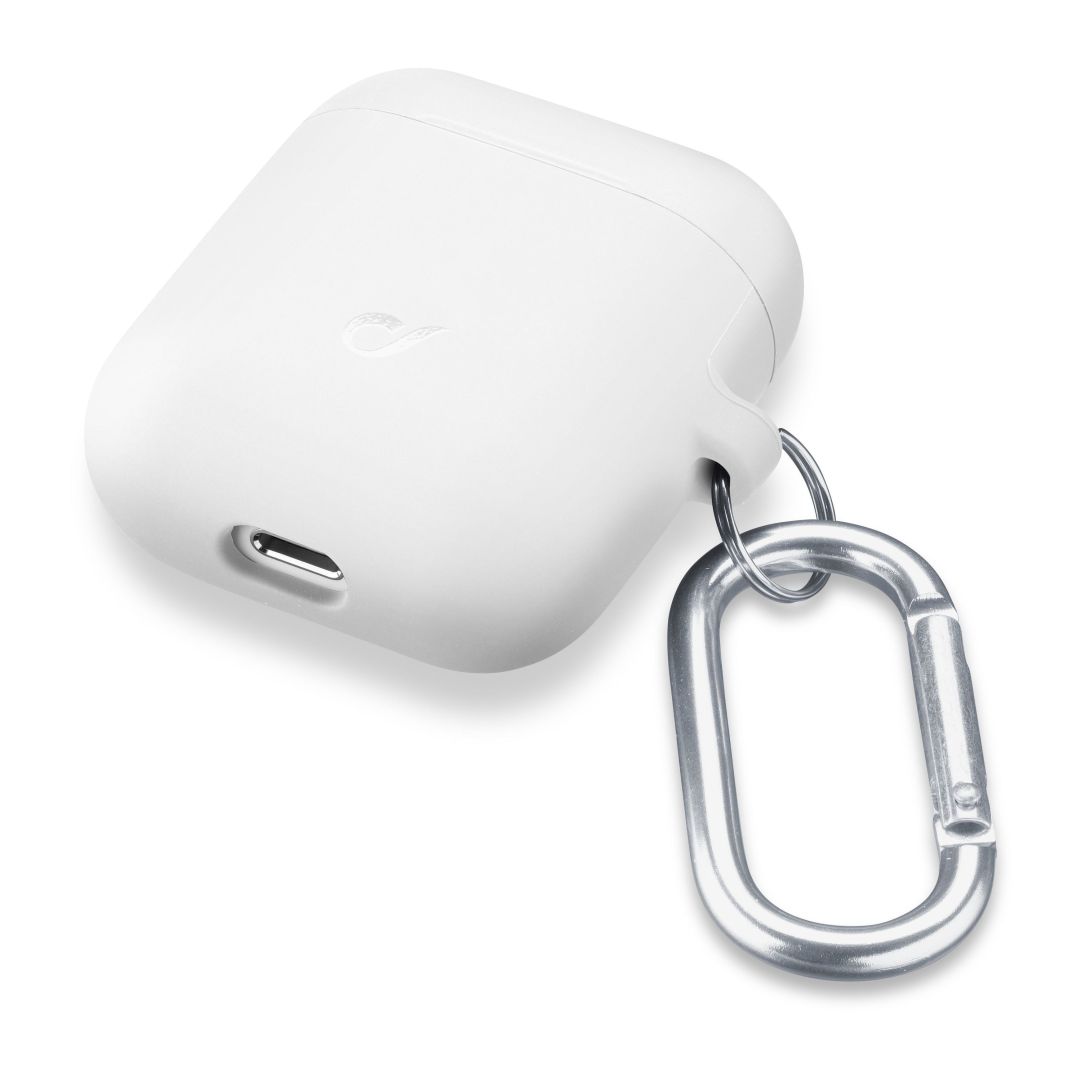 Cellularline Protective cover with carabiner Bounce for Apple AirPods 1,2, white