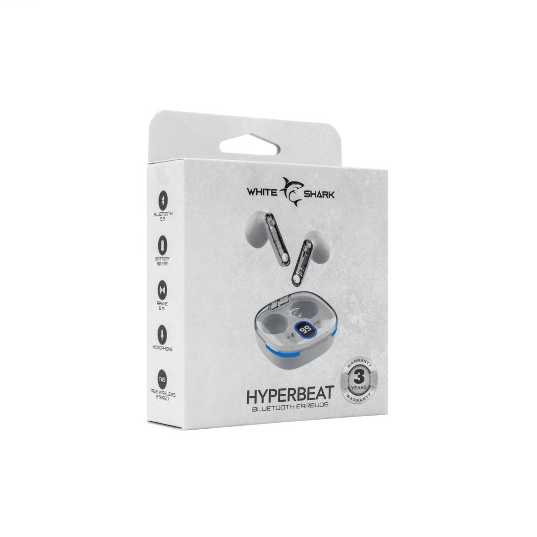 White Shark HyperBeat Bluetooth Headset White