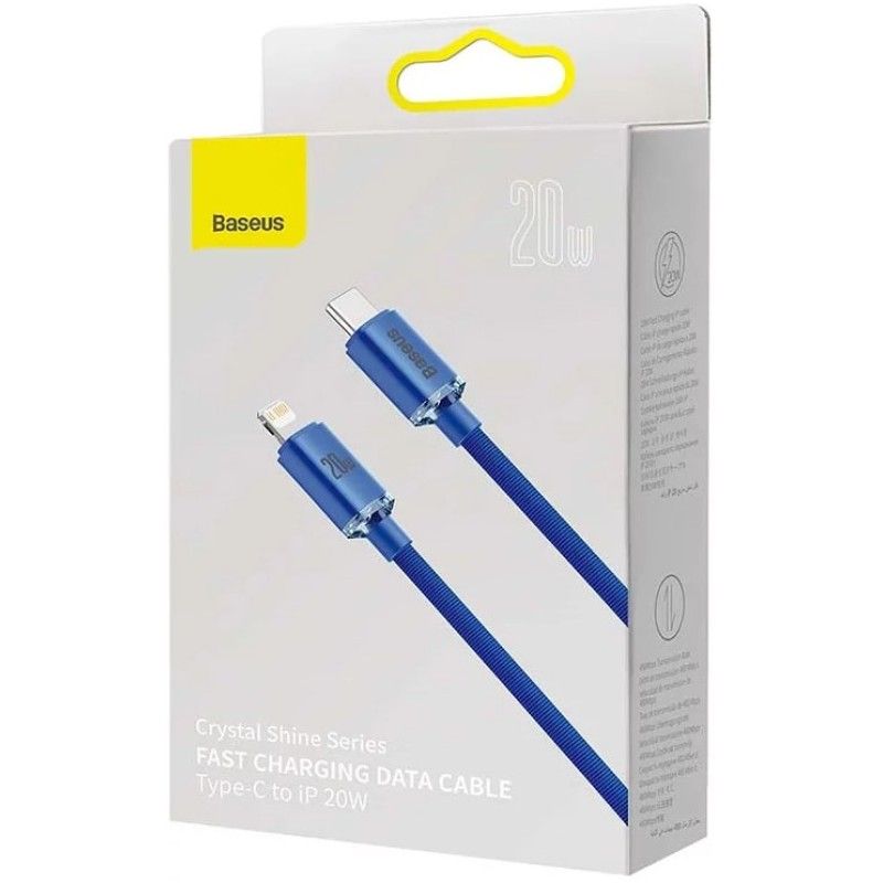 Baseus Crystal Shine USB-C Lightning Cable 20W 1,2m Blue