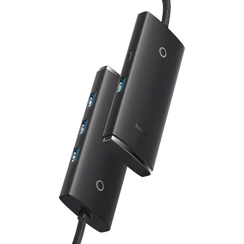 Baseus Lite Sorozat Hub 4 az 1-ben USB - 4x USB 3.0, 25cm Black