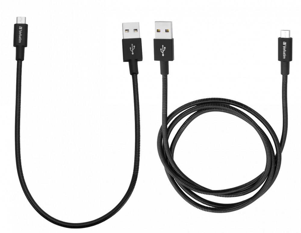 Verbatim Micro USB Sync & Charge Cable Black (2 Pack)