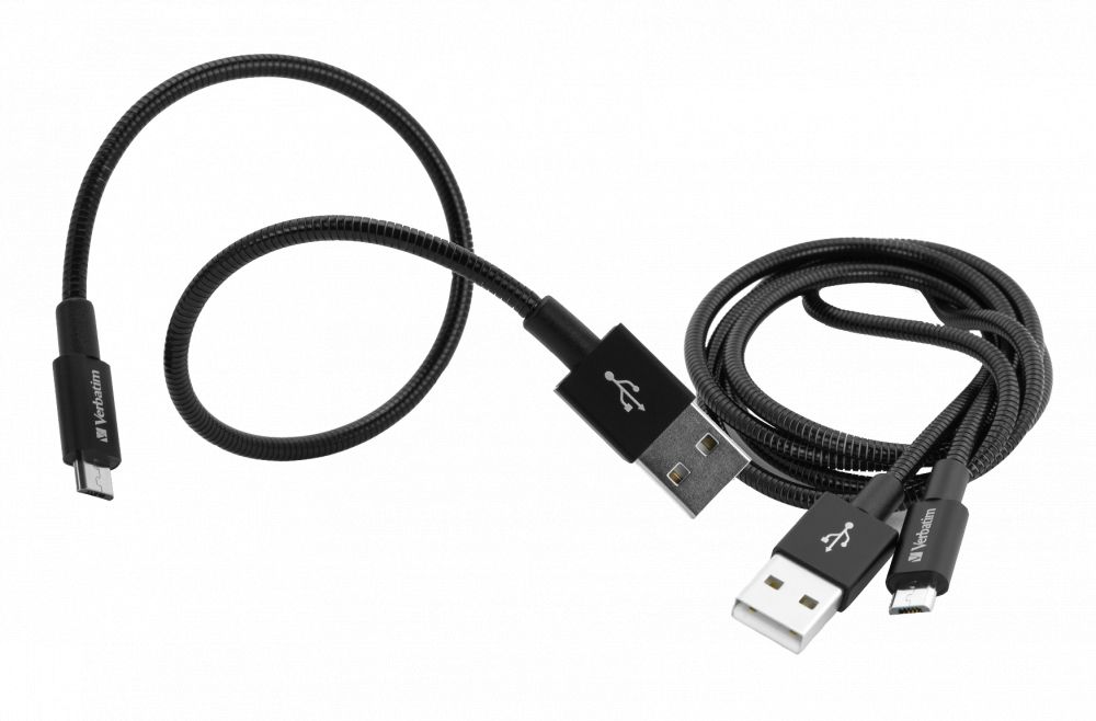 Verbatim Micro USB Sync & Charge Cable Black (2 Pack)