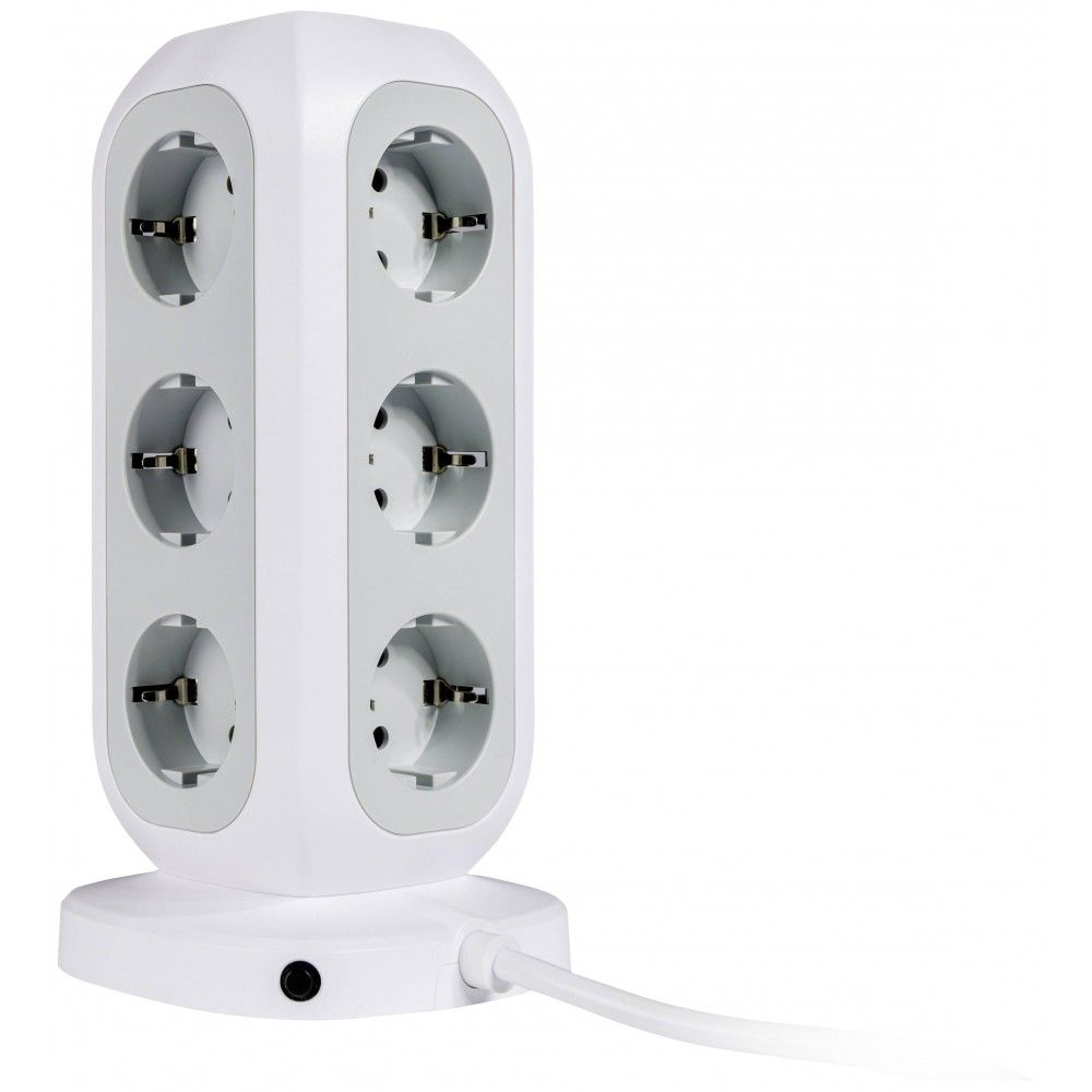 Verbatim EU Multi Plug Power Tower EUPT-01 Túlfeszültségvédő 11DIN White