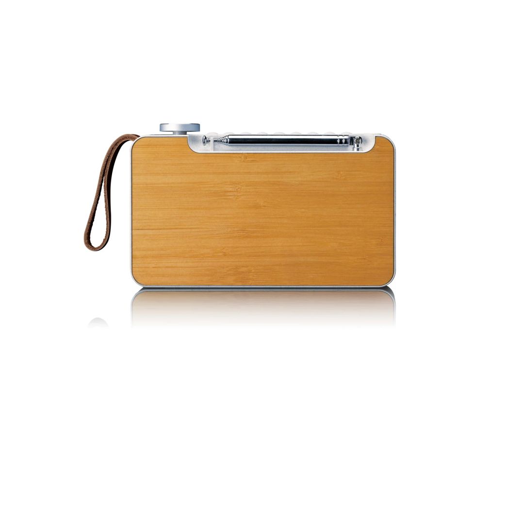 Lenco PDR-040EF Portable DAB+ radio with Bluetooth Bamboo