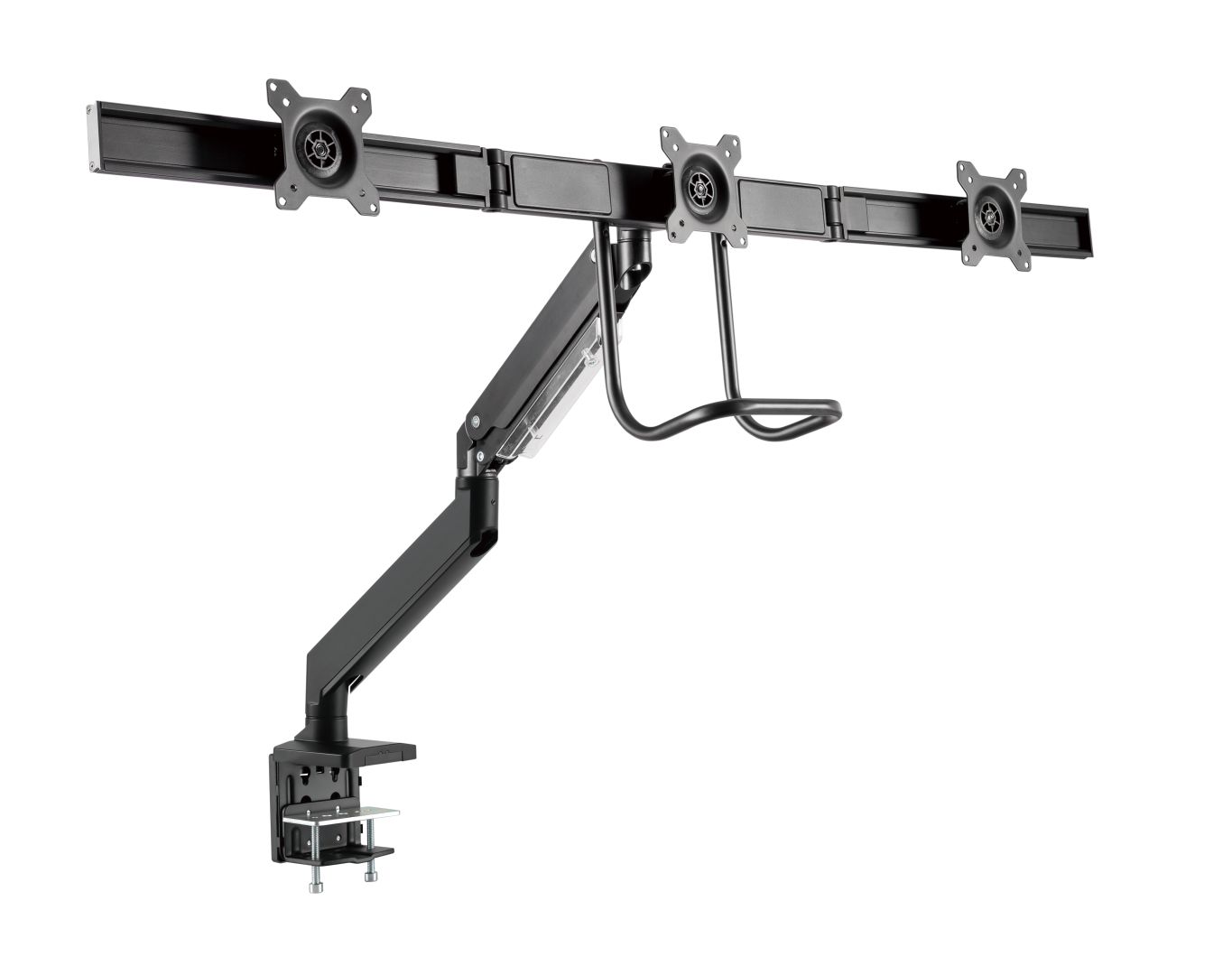 Gembird MA-DA3-03 Desk mounted adjustable monitor arm for 3 monitors 17"-27" Black