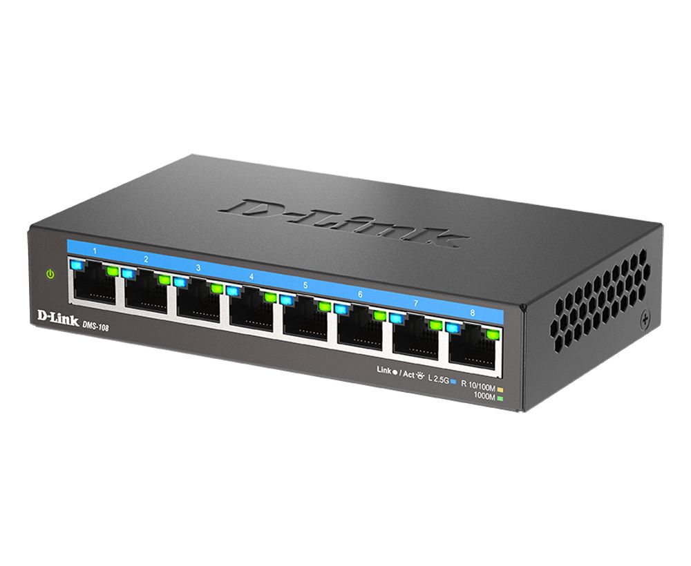 D-Link DMS-108 8-port Multi-Gigabit Unmanaged Switch