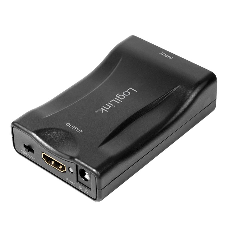 Logilink Video converter Scart/F to HDMI-A/F 1080p Black