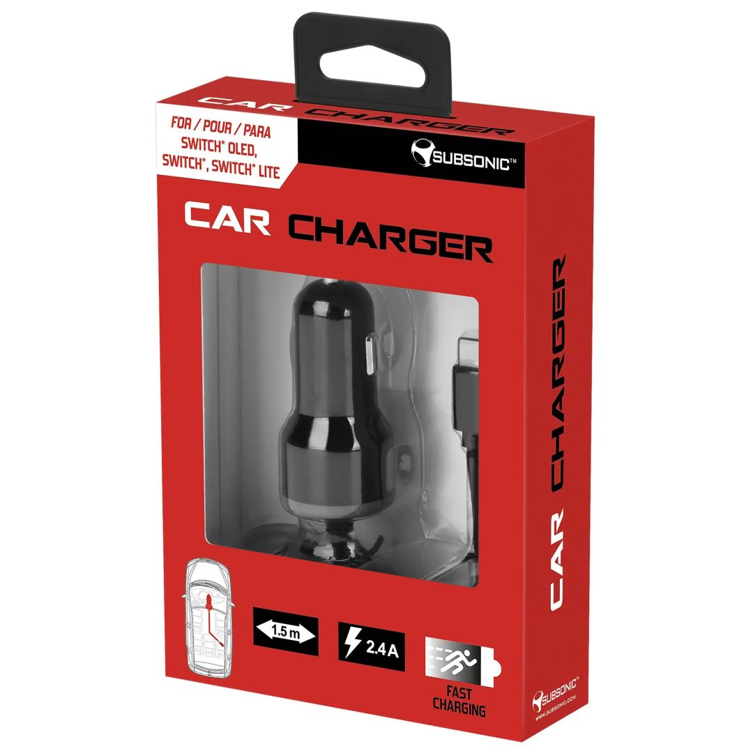 Subsonic Car Charger Black