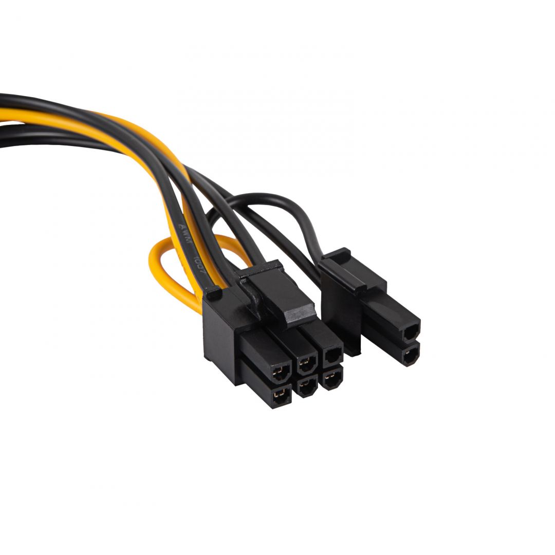 Akyga AK-CA-80 SATA/PCI-Express 6+2-pin adapter cable 0,15m