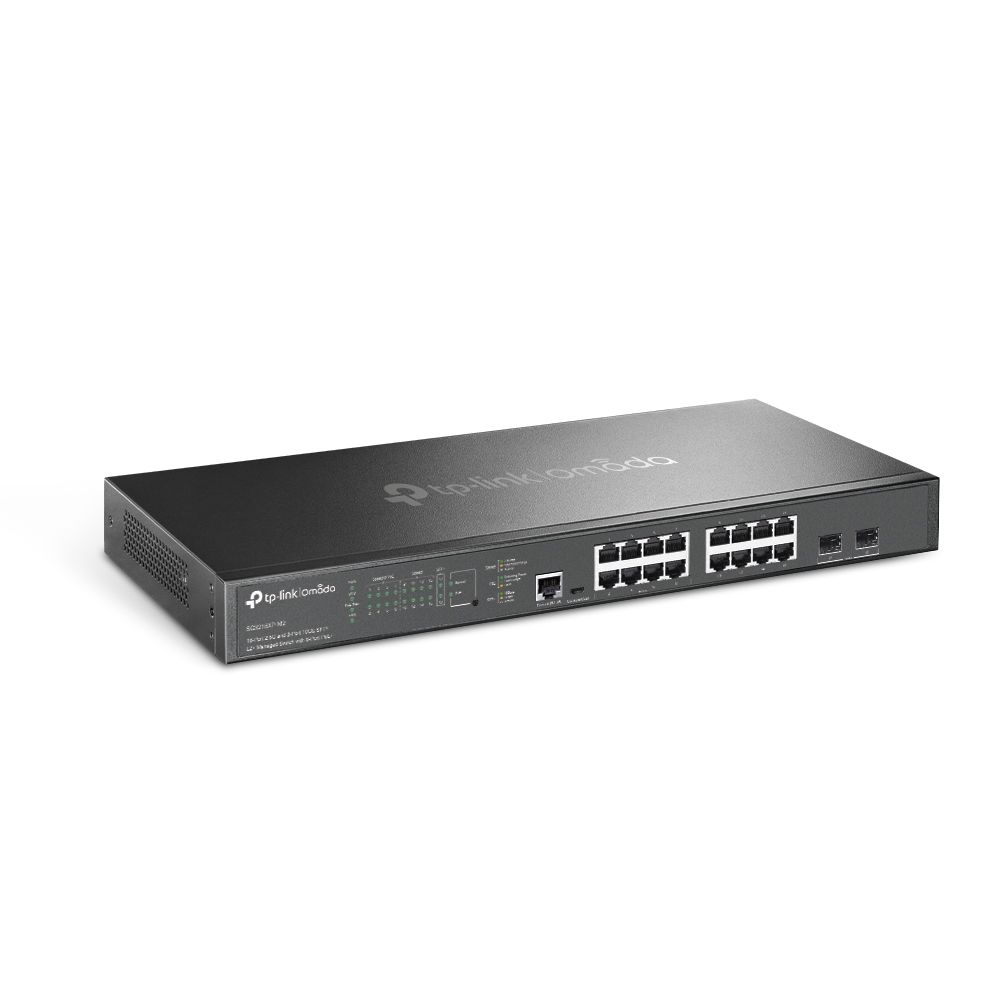 TP-Link SG3218XP-M2 Omada 16-Port 2.5G and 2-Port 10GE SFP+ L2+ Managed Switch with 8-Port PoE+