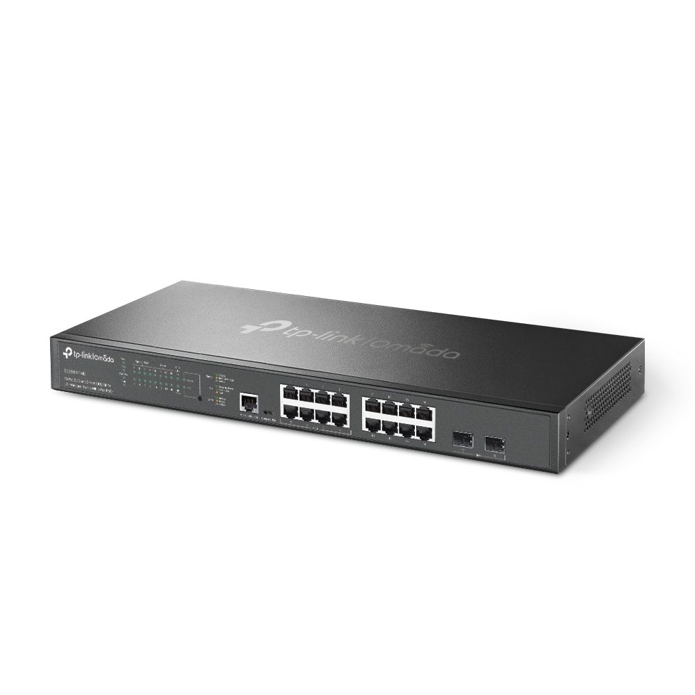 TP-Link SG3218XP-M2 Omada 16-Port 2.5G and 2-Port 10GE SFP+ L2+ Managed Switch with 8-Port PoE+