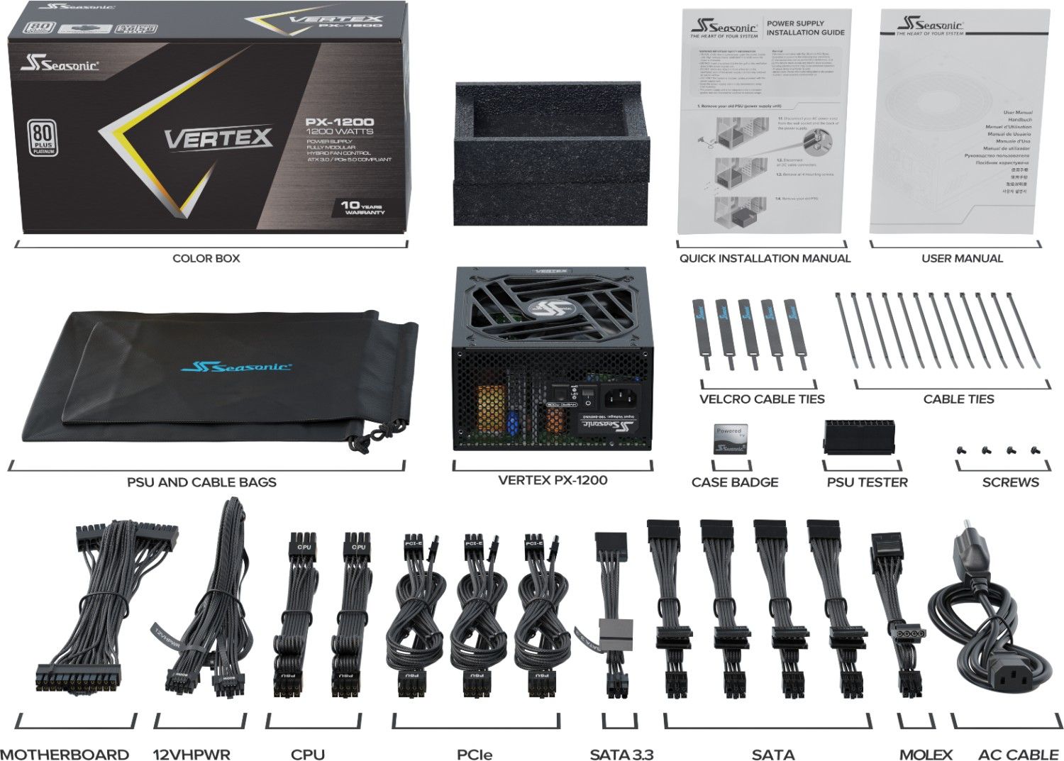 Seasonic 1200W 80+ Platinum Vertex PX-1200