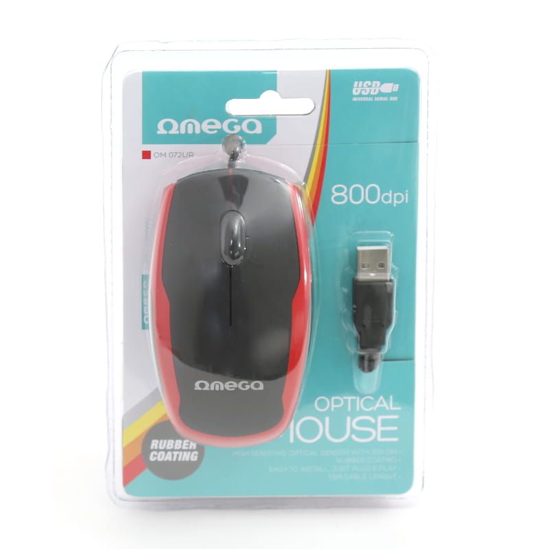 Platinet Omega OM072 3D Optical mouse Black/Red Rubber