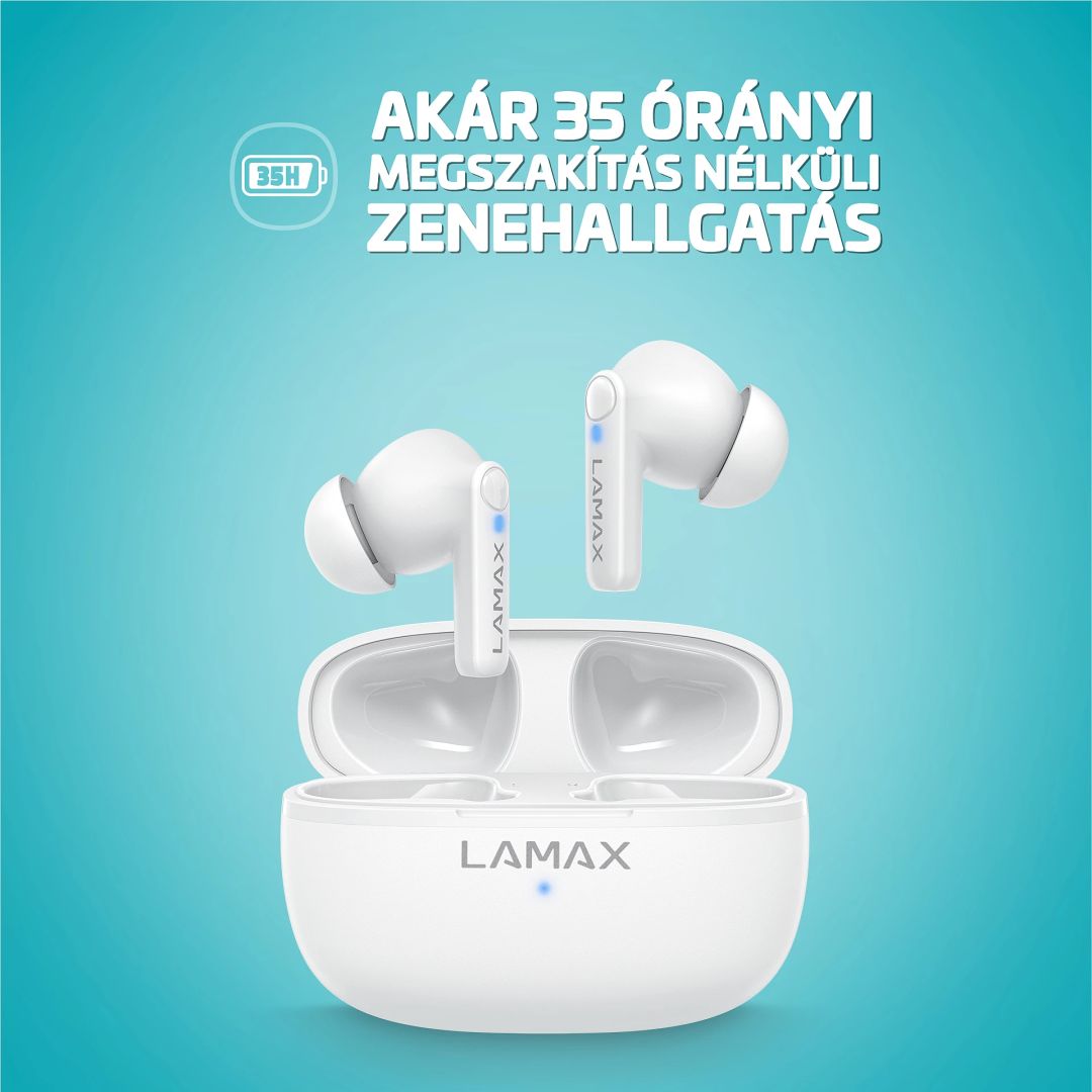 Lamax Clips1 Play Bluetooth Headset White