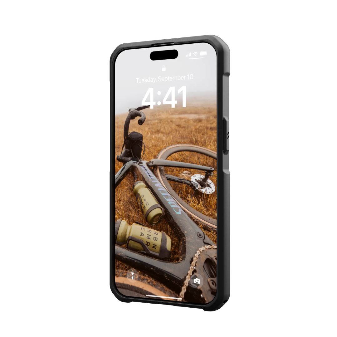 UAG Metropolis LT case for MagSafe iPhone 15 Pro Max Kevlar Black