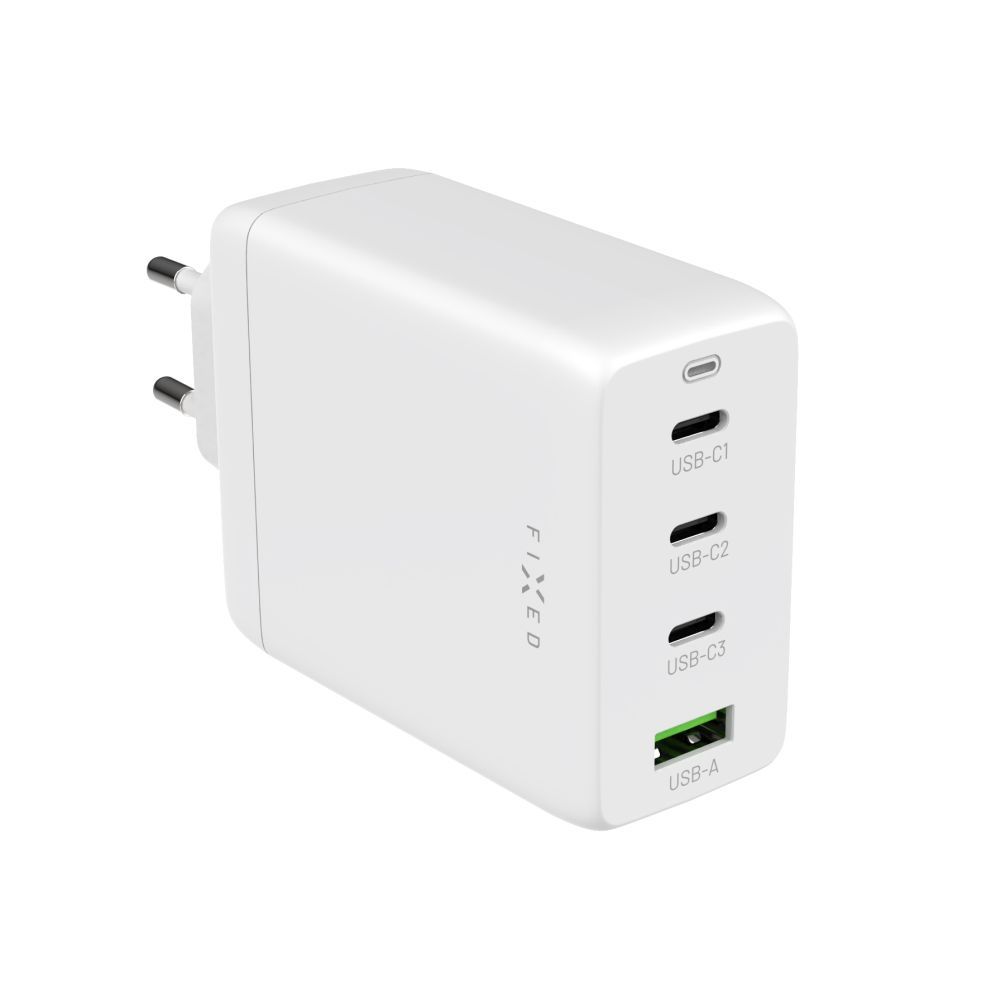 FIXED GaN 3xUSB-C/USB Travel Charger 100W White