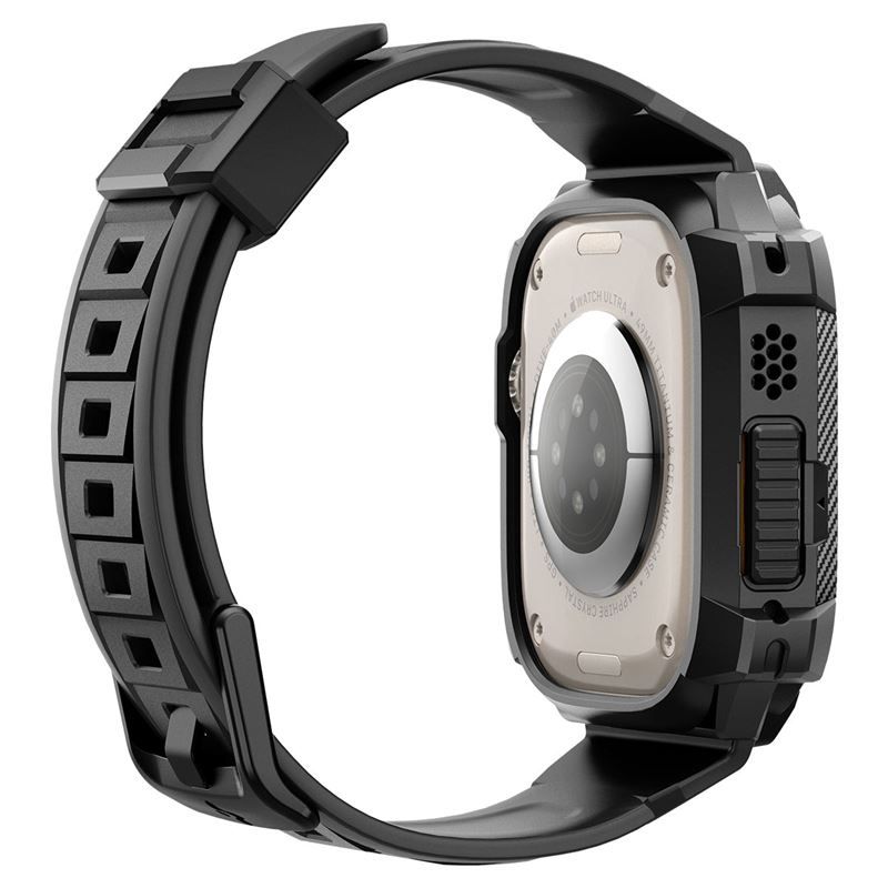 Spigen Rugged Armor Pro, black - Apple Watch Ultra 2/Ultra 49mm