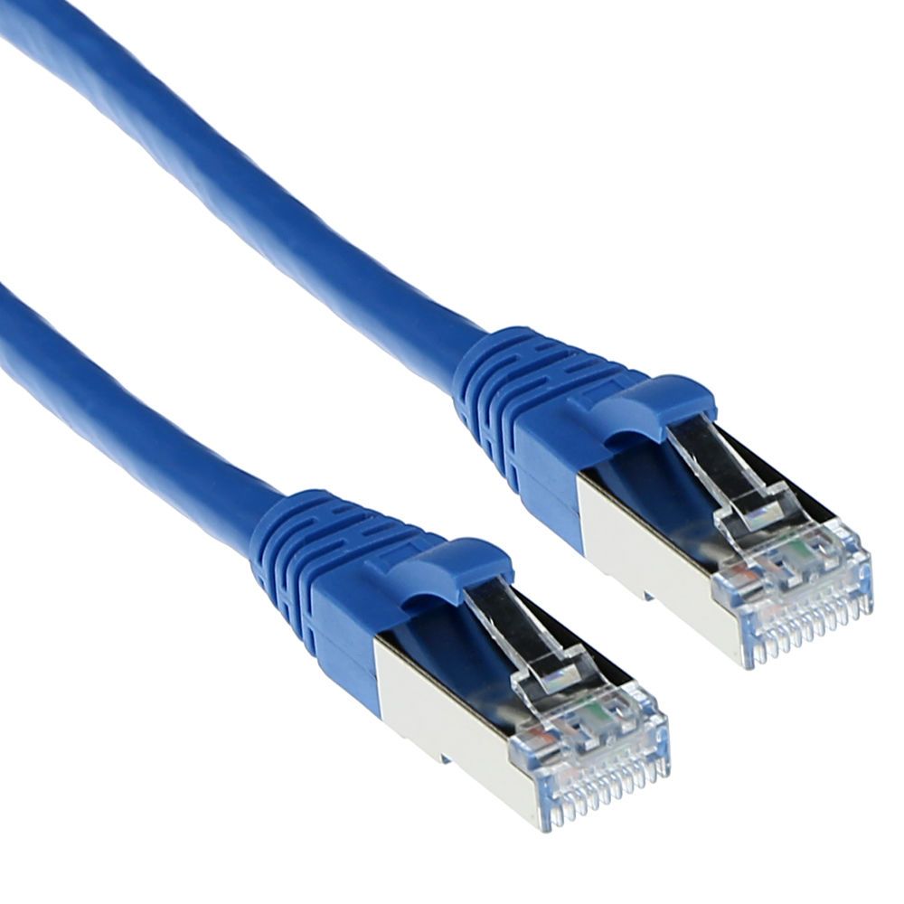 ACT CAT6A S-FTP Patch Cable 1m Blue