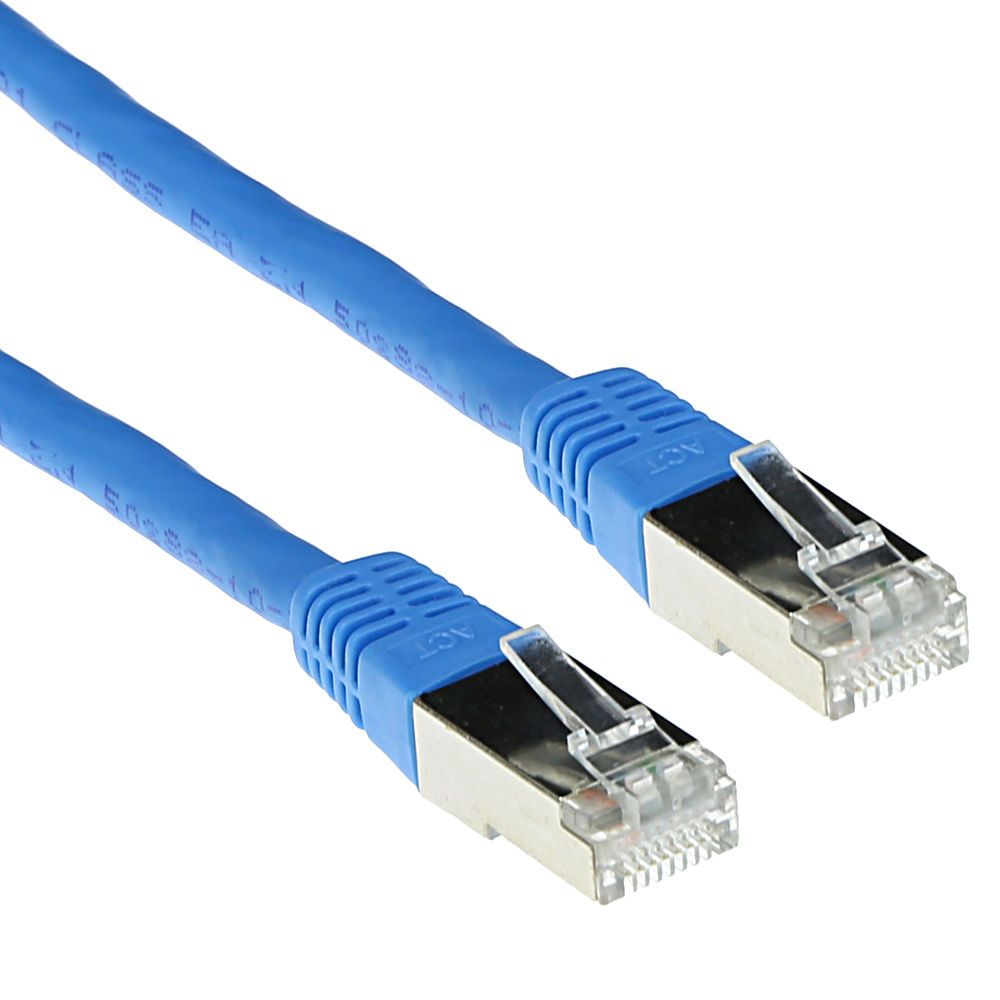 ACT CAT6A S-FTP Patch Cable 1m Blue