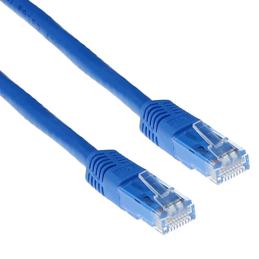 ACT CAT6A U-UTP Patch Cable 15m Blue