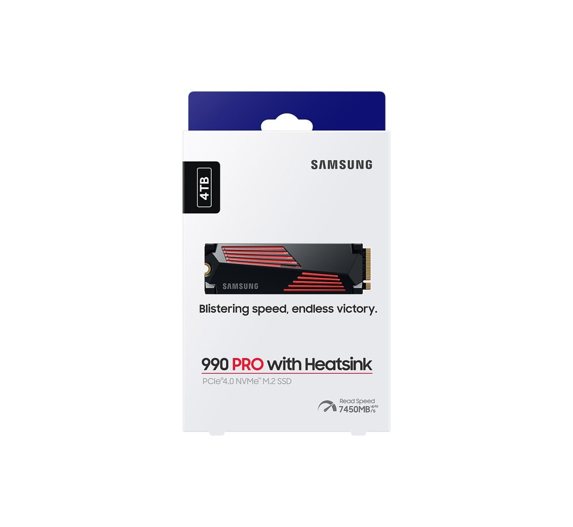 Samsung 4TB M.2 2280 NVMe 990 Pro with Heatsink