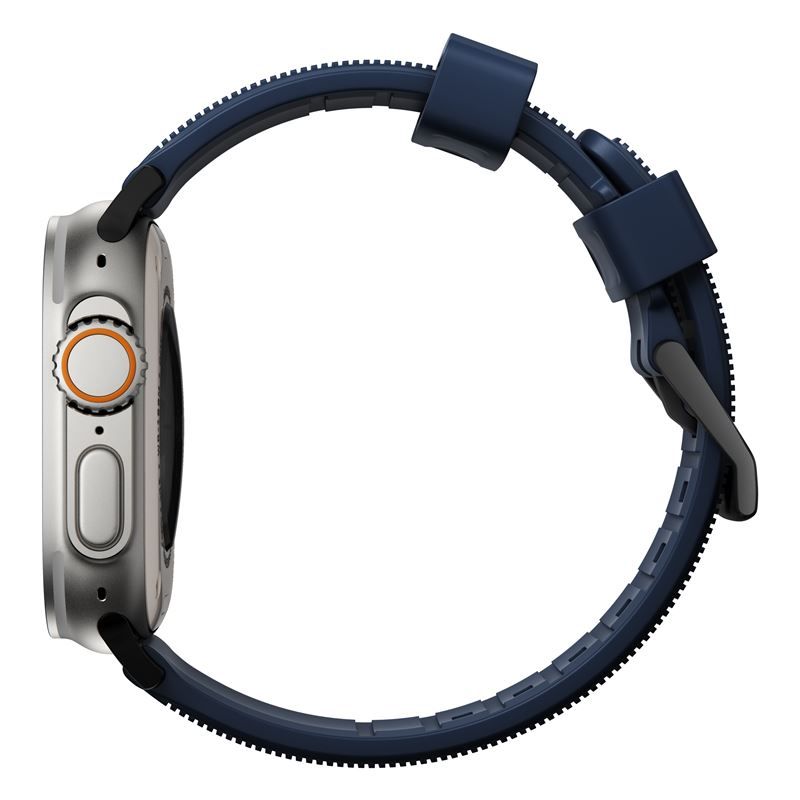 Nomad Rugged Strap, atlantic blue/black - AW Ultra 2/1 49mm 9/8/7 45mm/6/SE/5/4 44mm/3/2/1 42mm