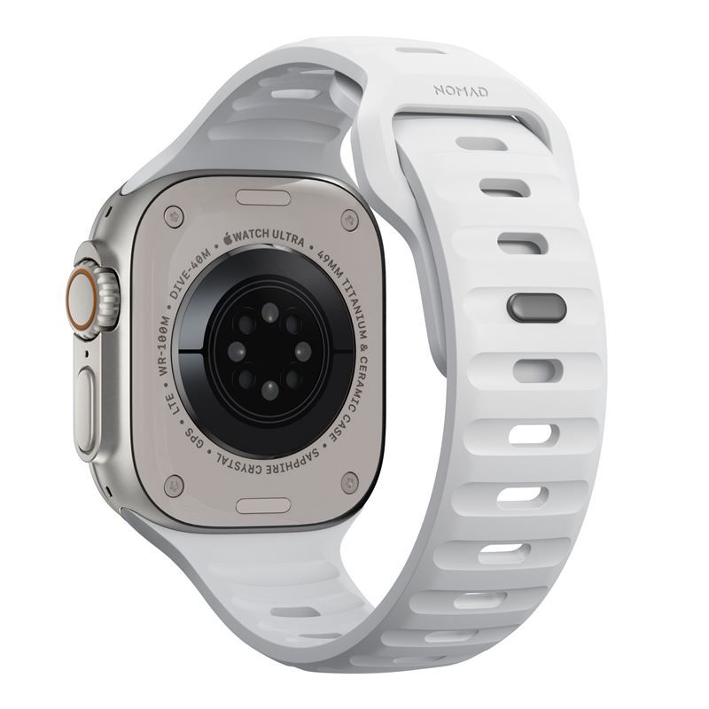 Nomad Sport Strap M/L, white - Apple Watch Ultra 2/1 (49mm) 9/8/7 (45mm)/6/SE/5/4 (44mm)/3/2/1(42mm)